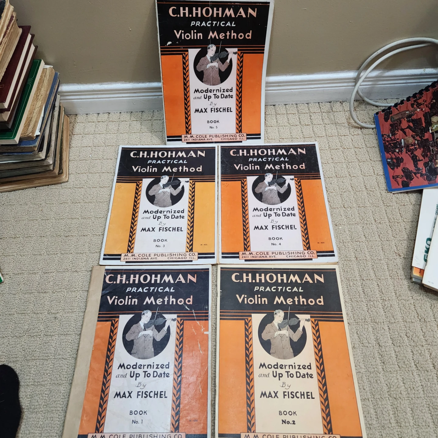 C.H. Hohman Practical Violin Method Books by Max Fischel 1930's