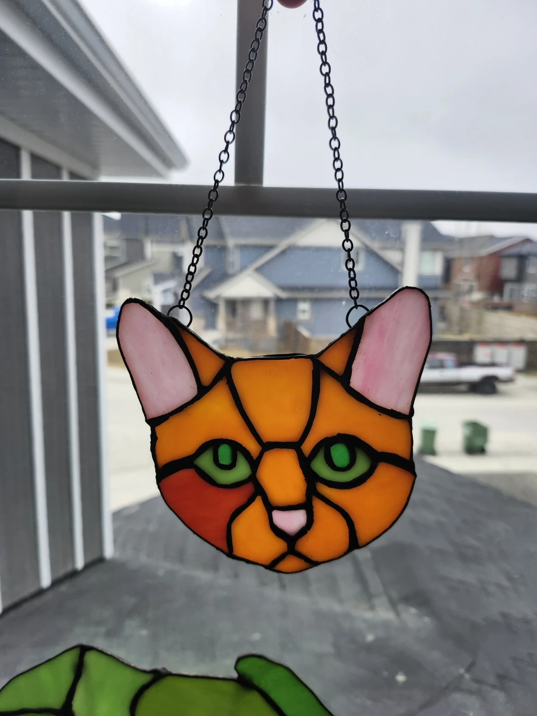 Stained Glass Cat Suncatcher