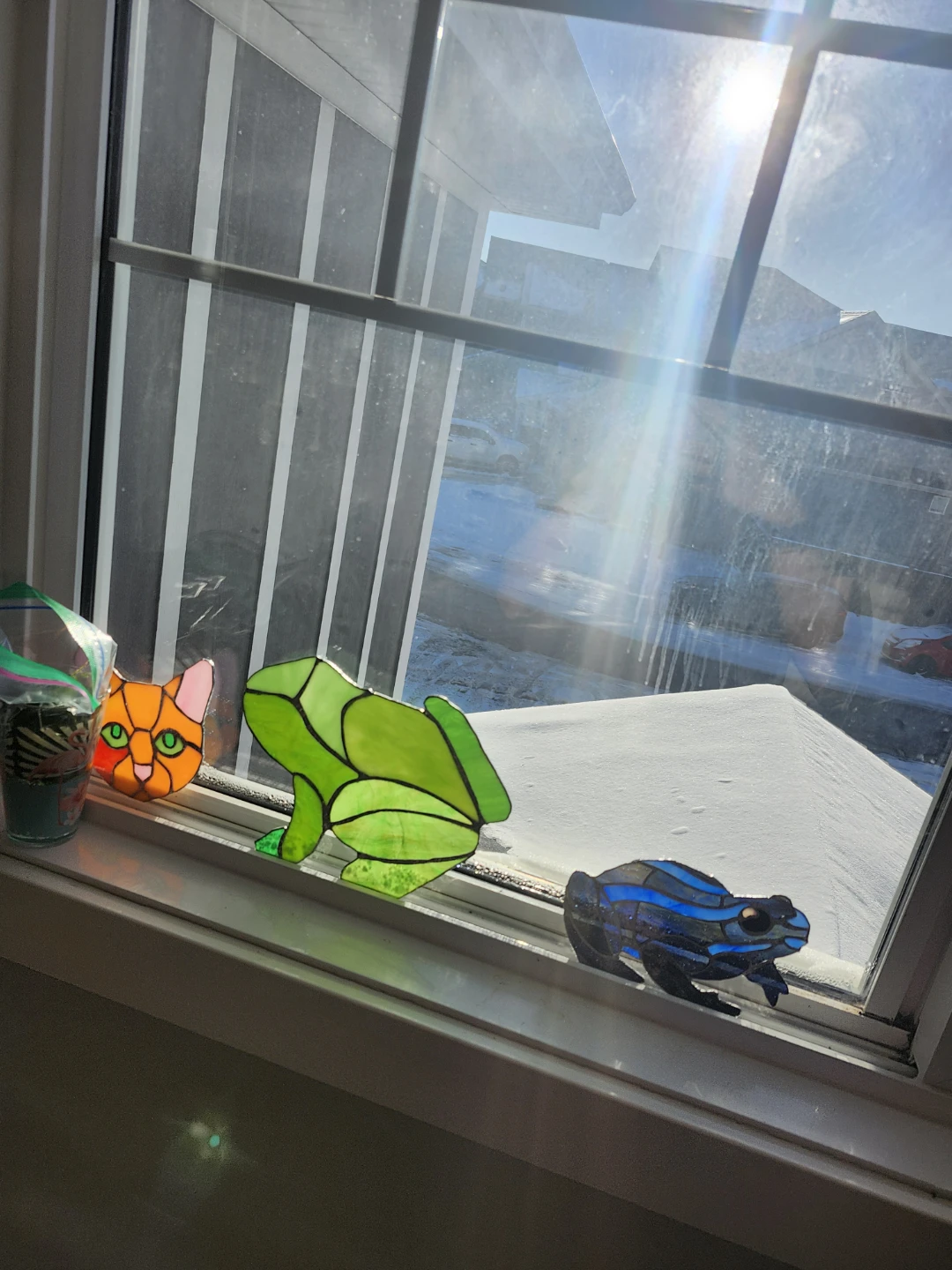 Stained Glass Cat Suncatcher - photo 2