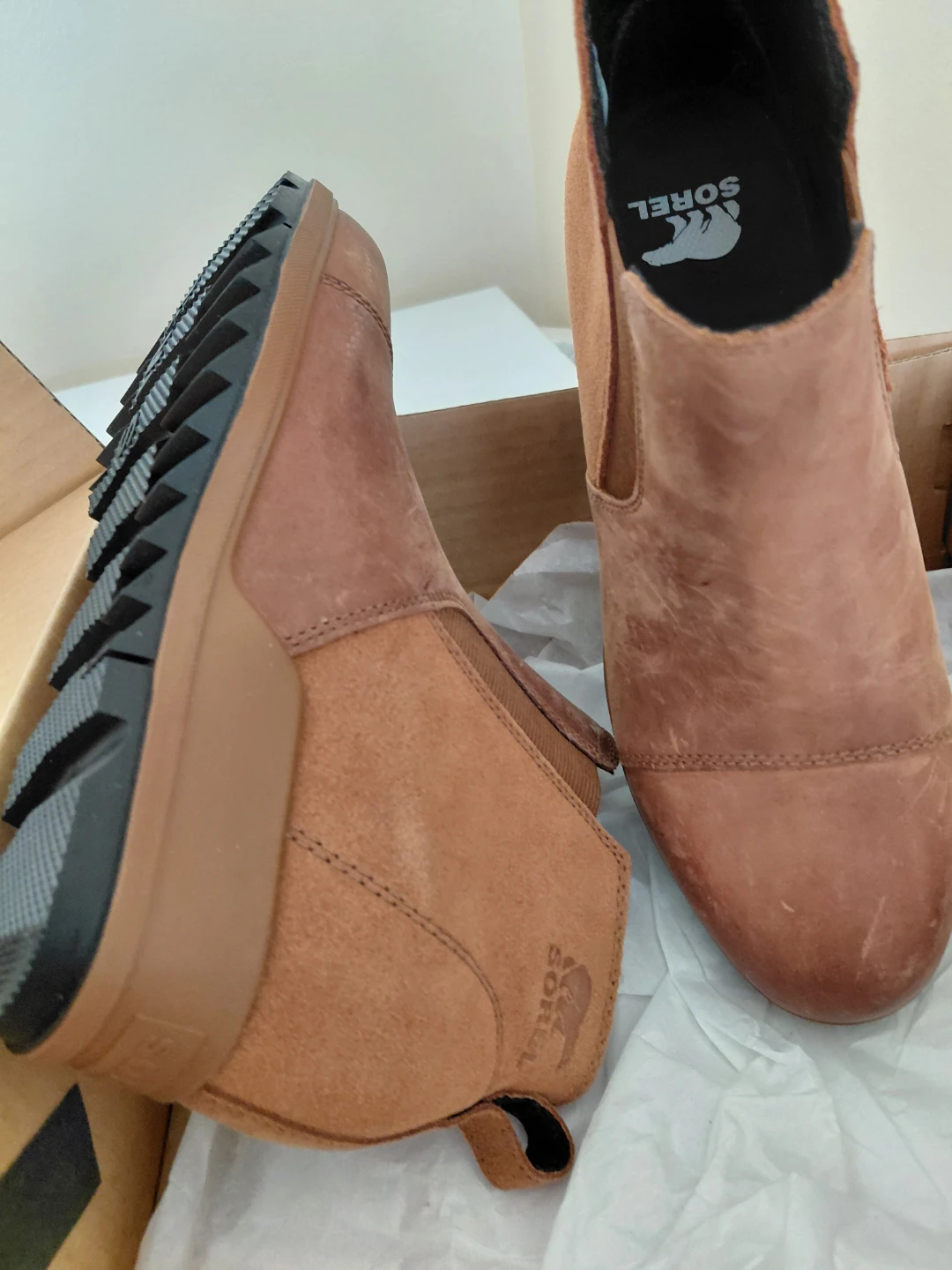 Sorel Brown Leather Ankle Boots - photo 5