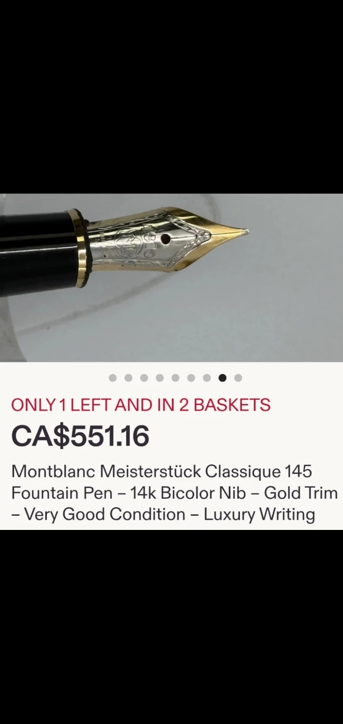 Montblanc Meisterstück Classique 145 Fountain Pen - photo 2