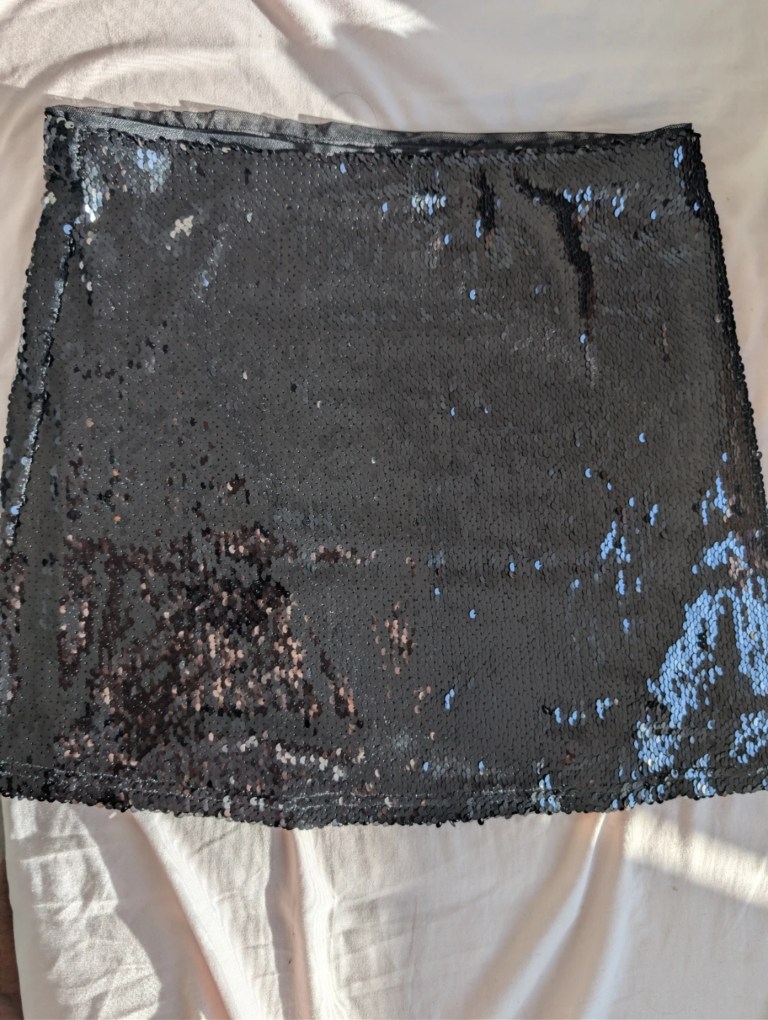 Black Sequin Top and Skirt Set - photo 2