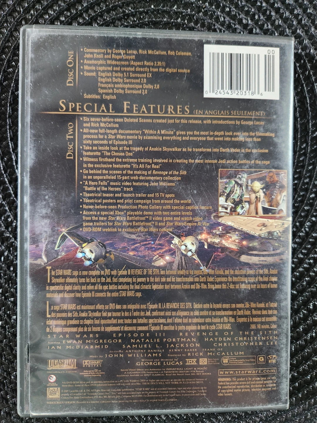 Star Wars - Revenge of the Sith DVD - photo 2