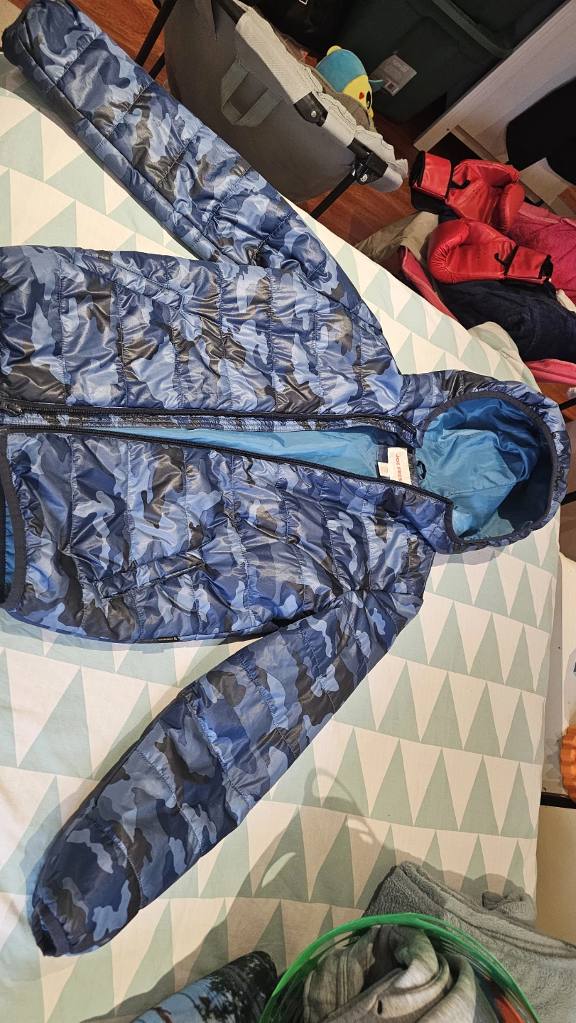 Joe Fresh Kids Camo Puffer Jacket - Size 7/8
