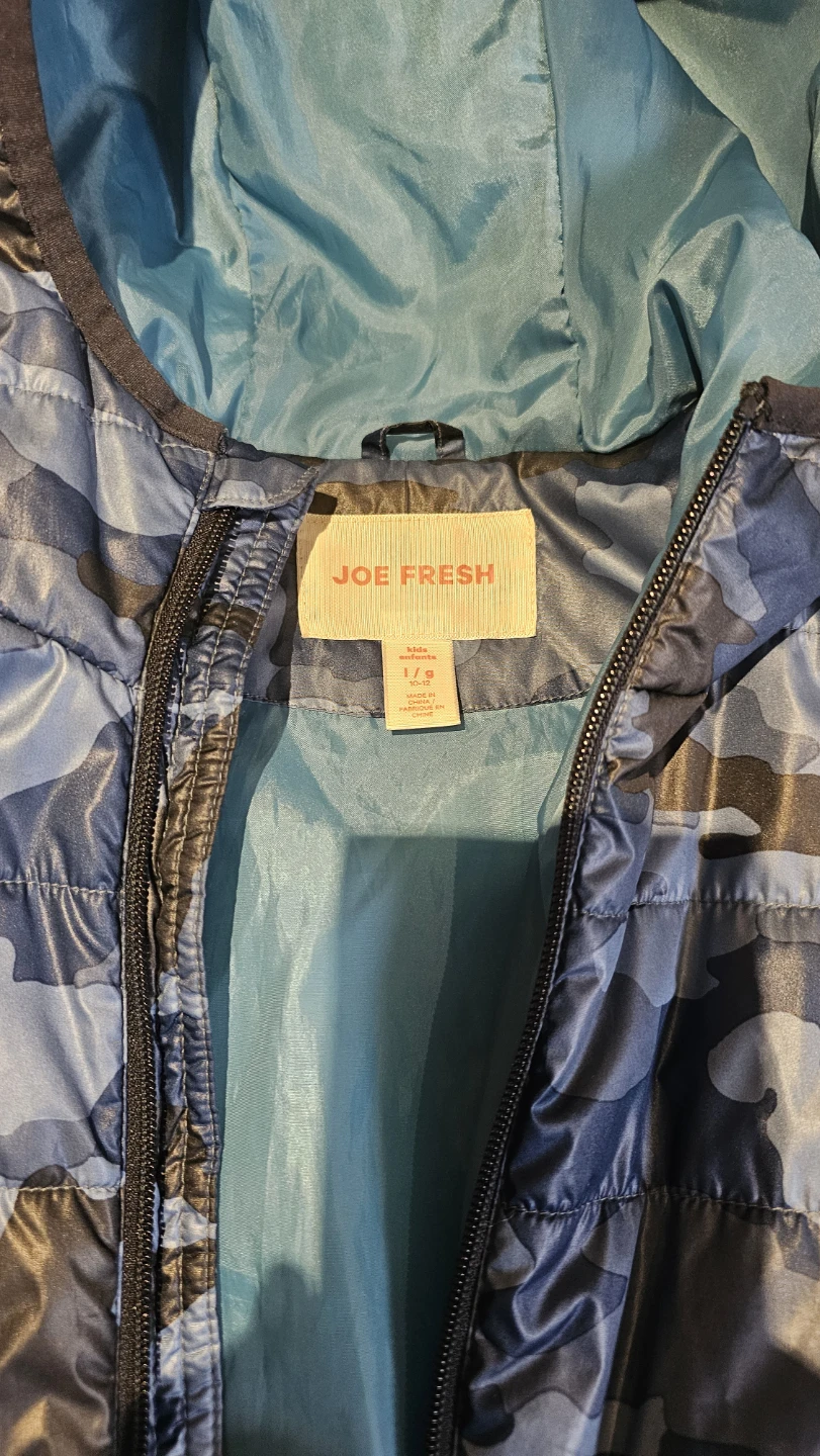 Joe Fresh Kids Camo Puffer Jacket - Size 7/8 - photo 2