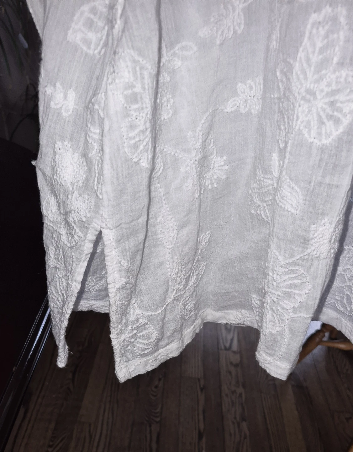 TABI White Embroidered Button-Up Shirt - photo 3