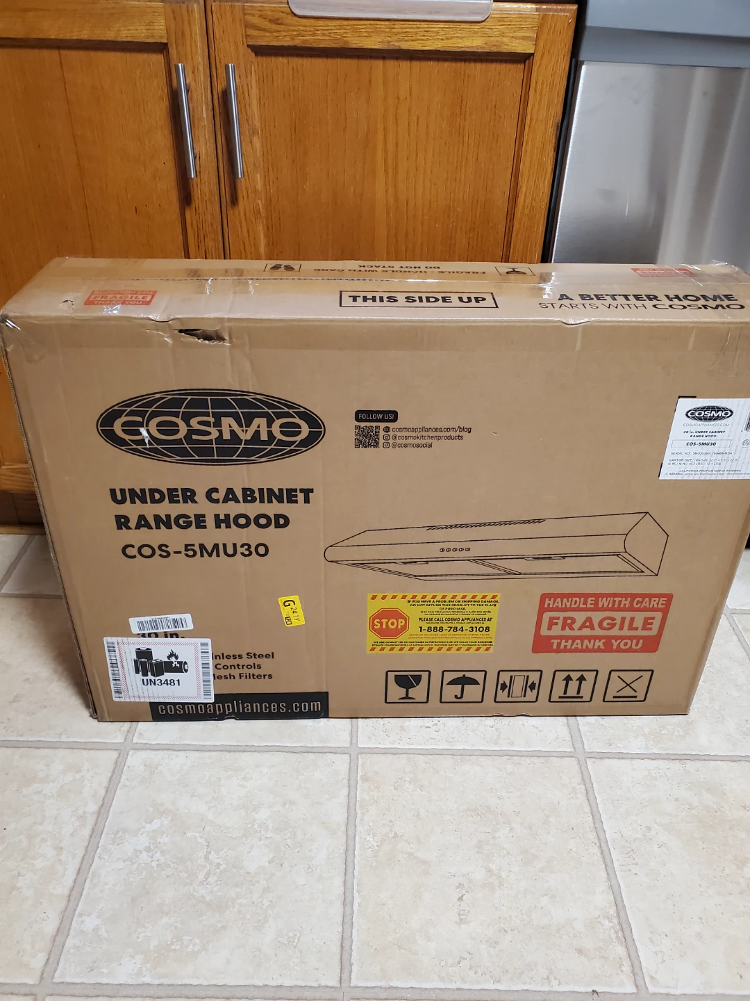 COSMO COS-5MU30 30 in. Under Cabinet Range Hood - photo 3