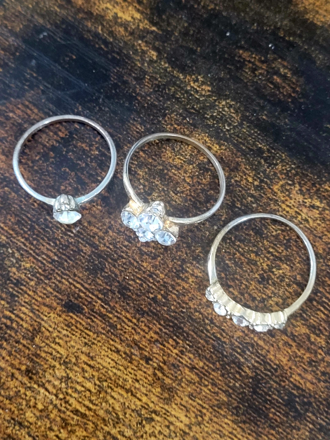 Set of 3 rings - Silver and Gold Toned - photo 2