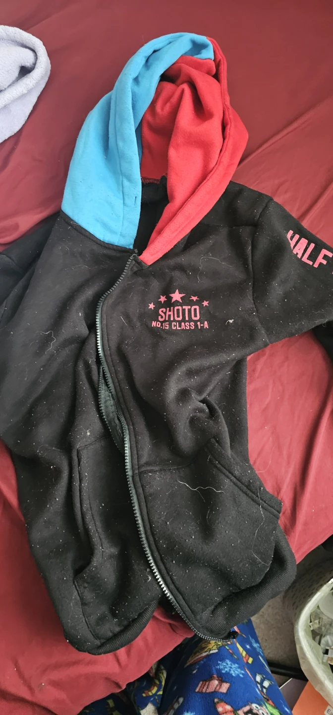 SHOTO "WHAT'S MY QUIRK? 1/2 COLD 1/2 WARM" Hoodie - photo 5