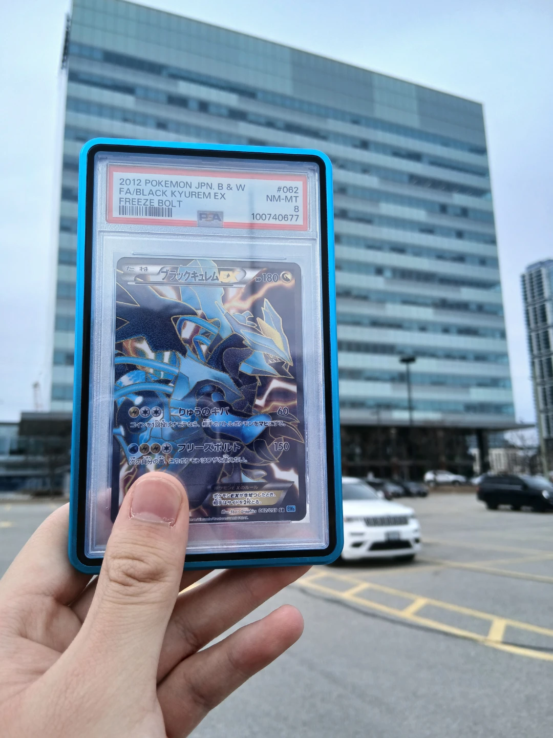 2012 Pokemon JPN B&W FA/Black Kyurem EX Freeze Bolt PSA 8 NM-MT - photo 2