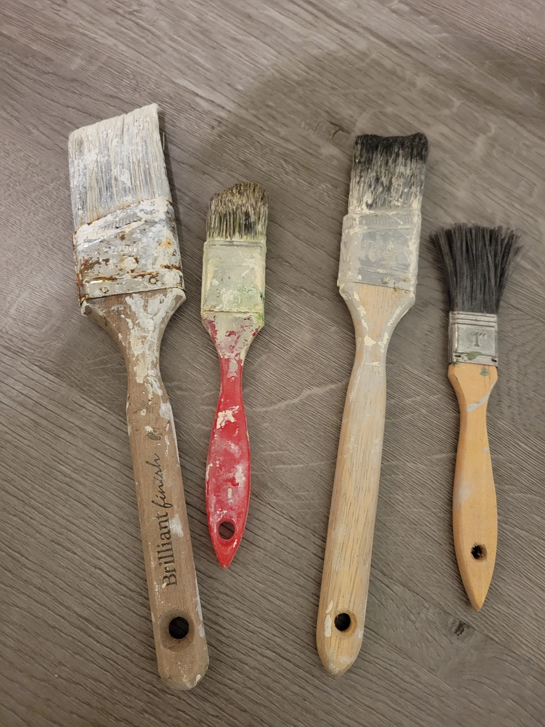 Vintage Paint Brushes.Paint Brush Lot. Artist studio decor - photo 4