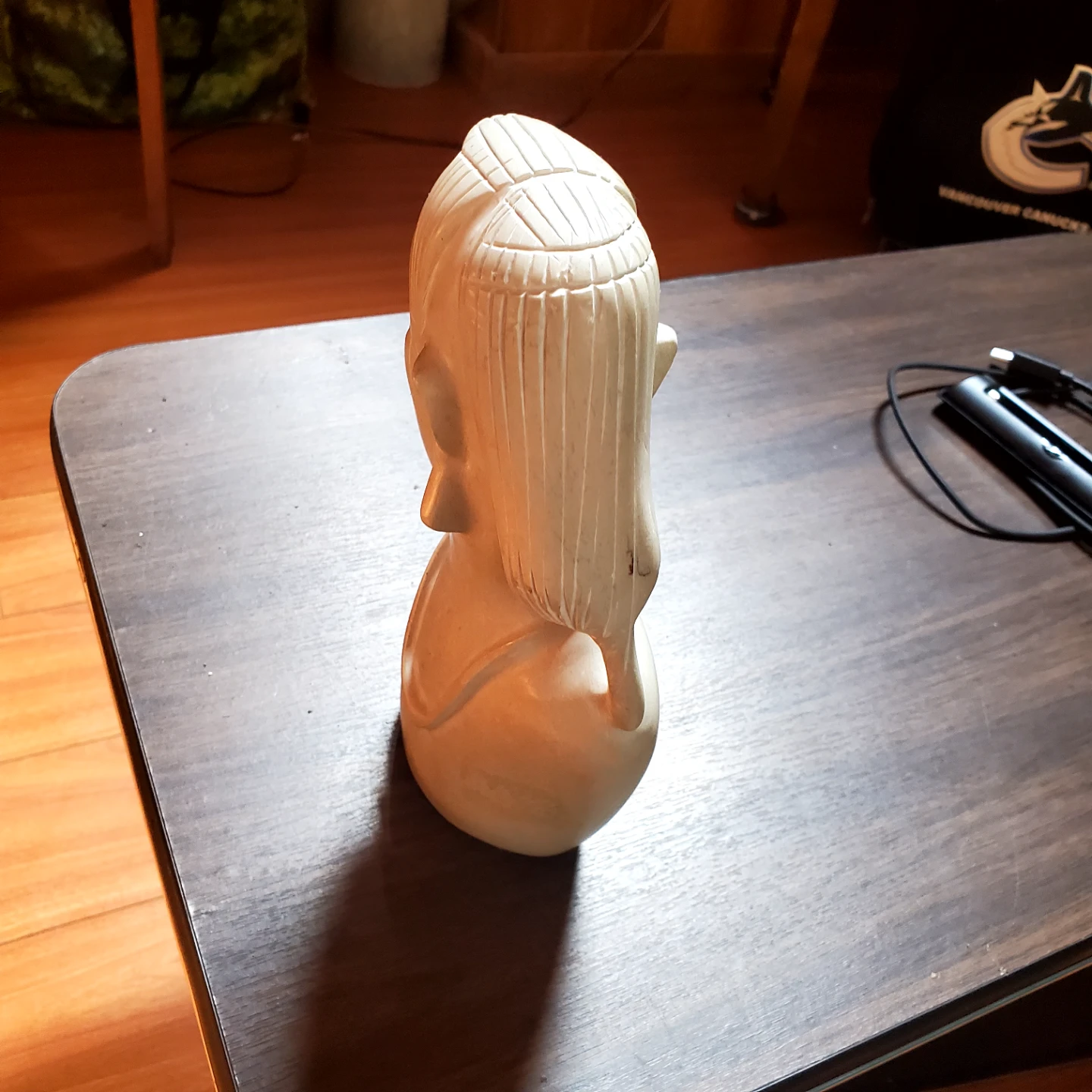 Hand Carved Bust Sculpture - Made in Kenya - photo 3