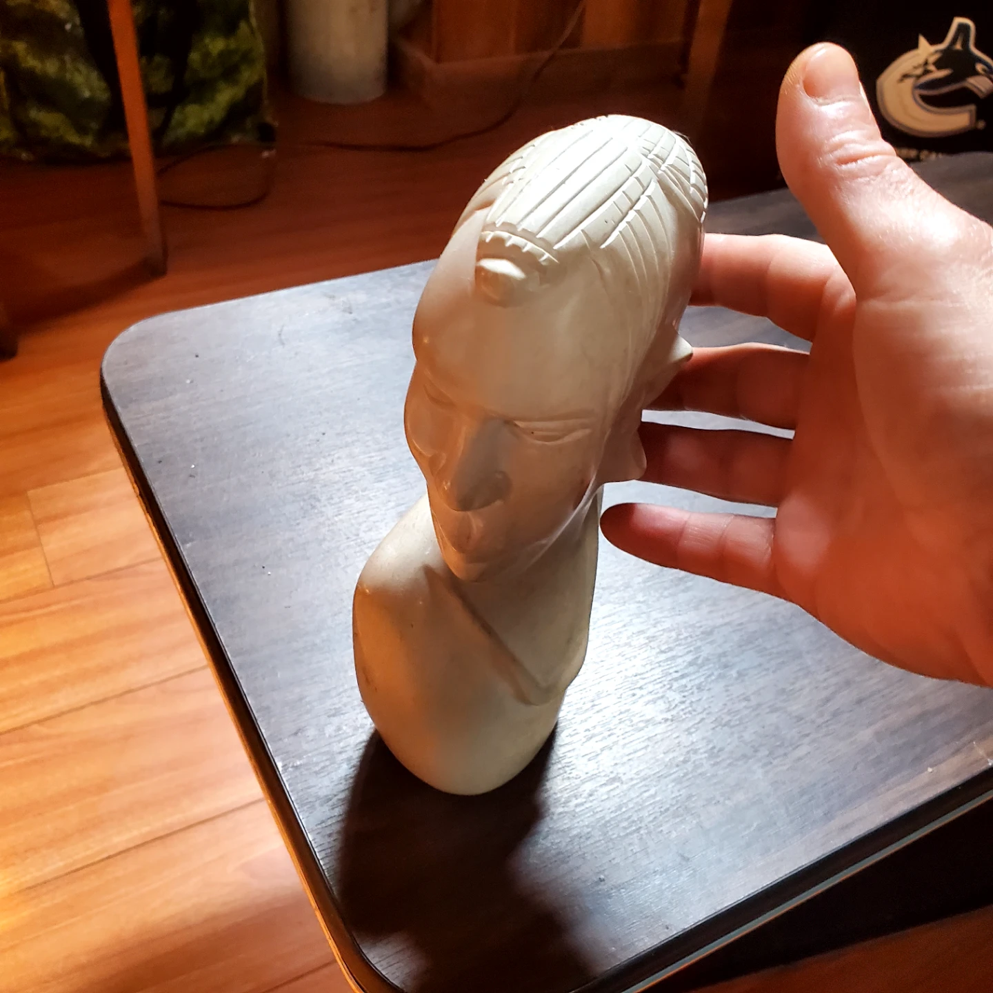 Hand Carved Bust Sculpture - Made in Kenya - photo 4