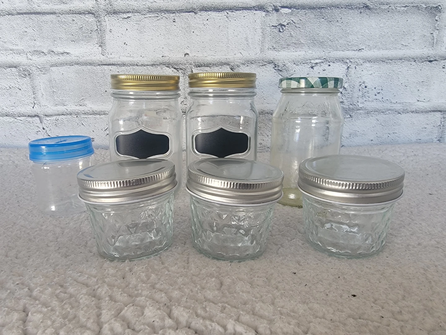 Assorted Glass Jars with Lids