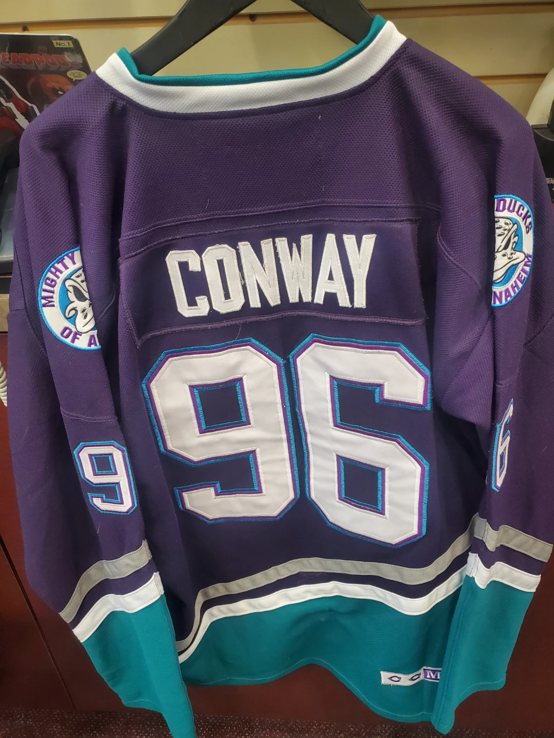 CCM Mighty Ducks Conway #96 Hockey Jersey Size 52 - photo 2