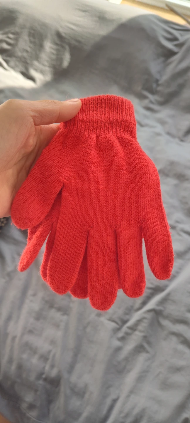 Red Knit Gloves - photo 2