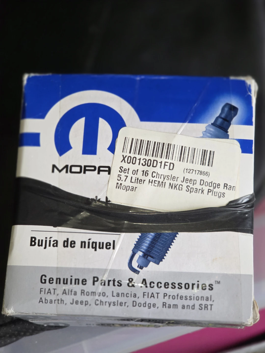 Mopar NGK Spark Plugs for Chrysler Jeep Dodge Ram 5.7L HEMI