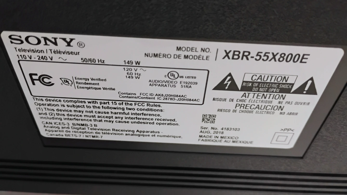 Sony 55" XBR-55X800E 4K HDR Android TV - photo 5