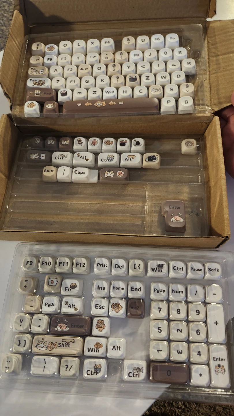 Cute Cat Themed Keycaps - photo 2
