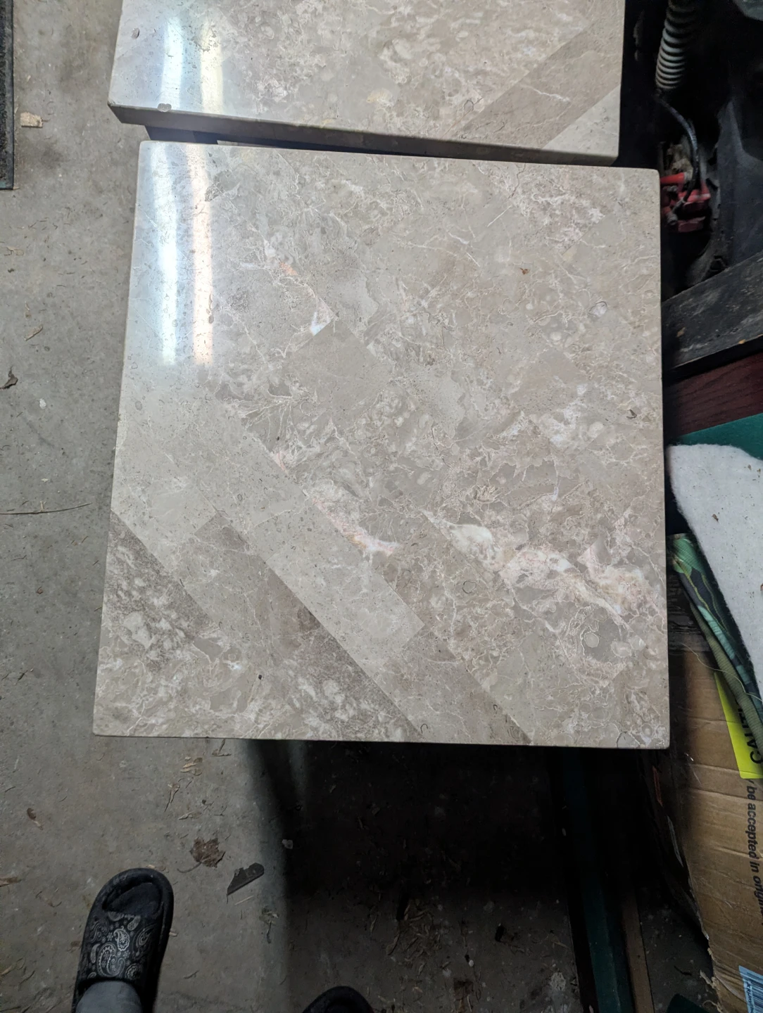 Marble Top Side Tables (Set of 2) - photo 5
