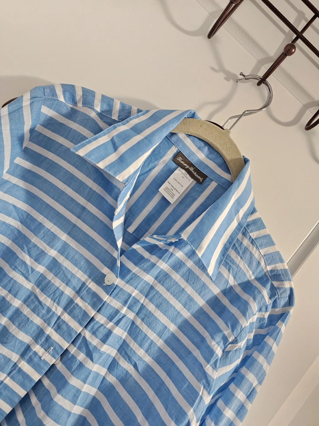 Tommy Bahama Blue & White Striped Cotton Shirt M/M - photo 3