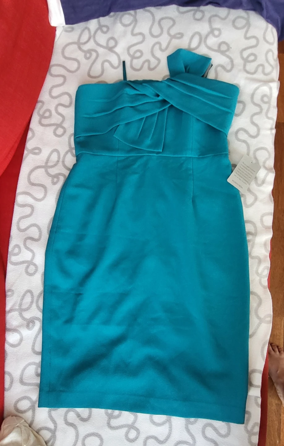 Chelsea 28 Teal Strapless Dress Size 10