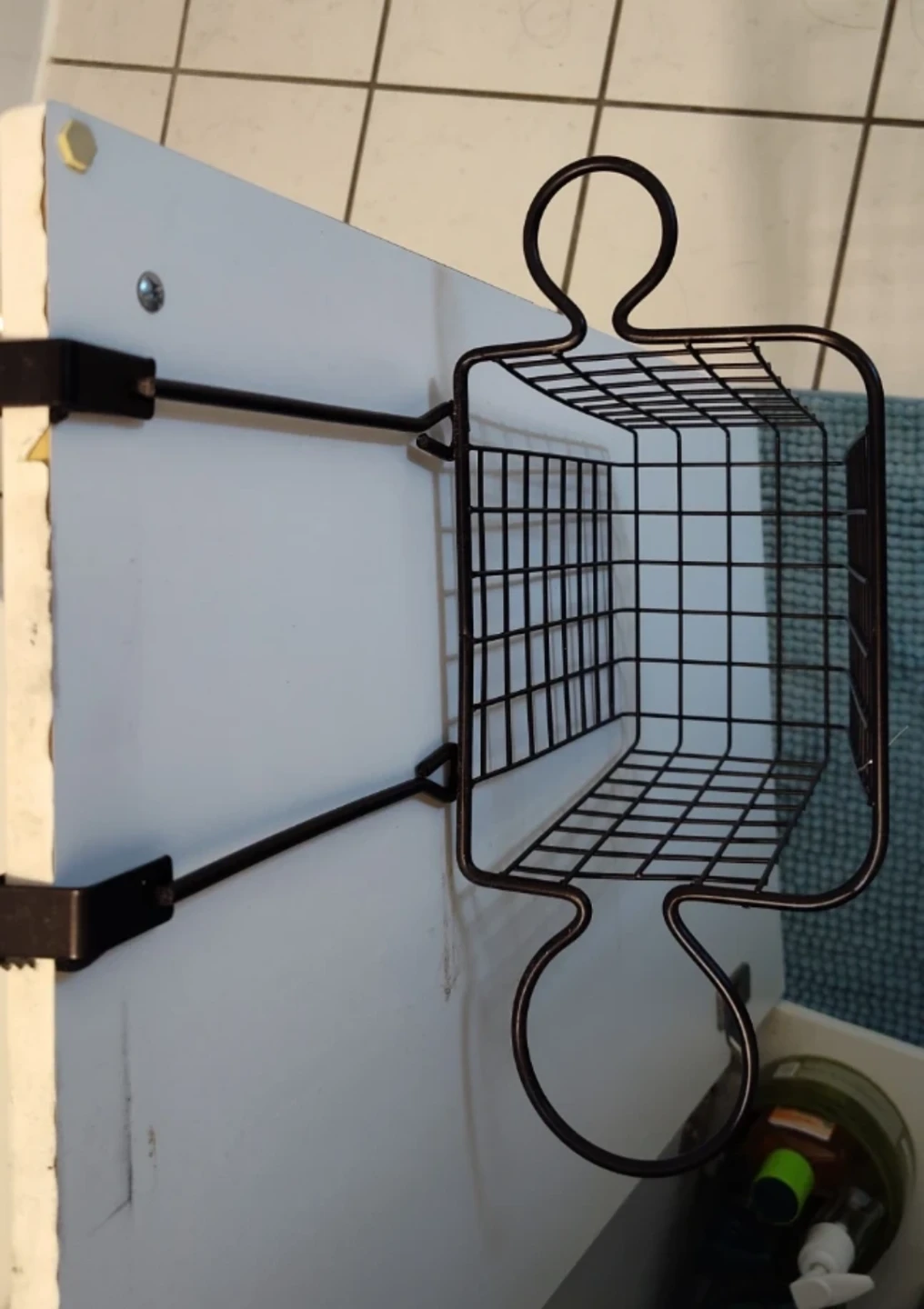 Over-the-Cabinet-Door Wire Basket Holder - photo 2