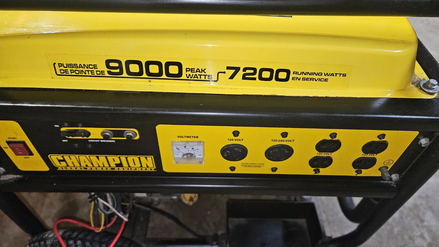 Champion 9000 Peak Watts Generator