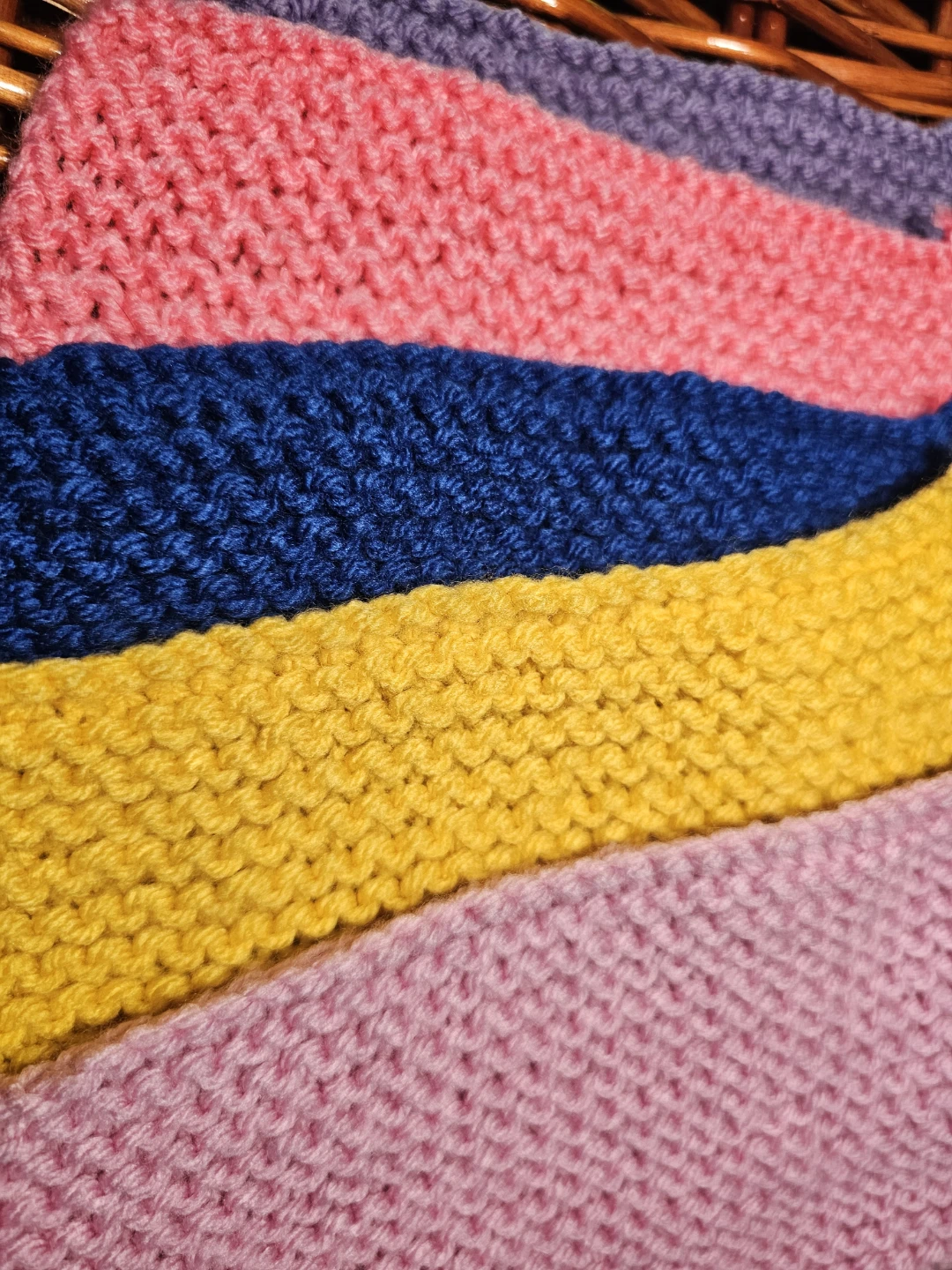 Hand-knitted Potholders/Washcloths - Set of 6 - photo 3