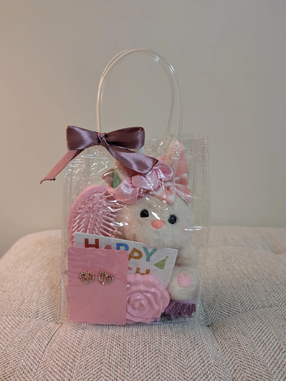 Nush Kids Birthday Gift Bag with Plush Bunny and Accessories - photo 2