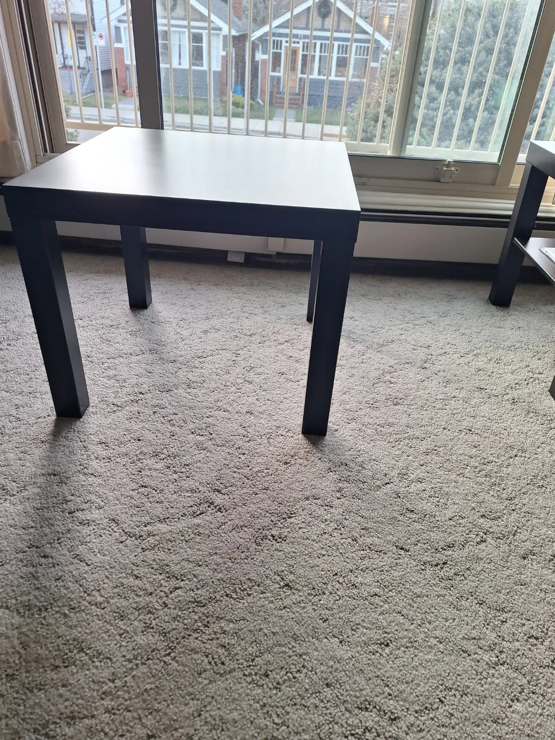 IKEA - LACK black square side coffee table - photo 2