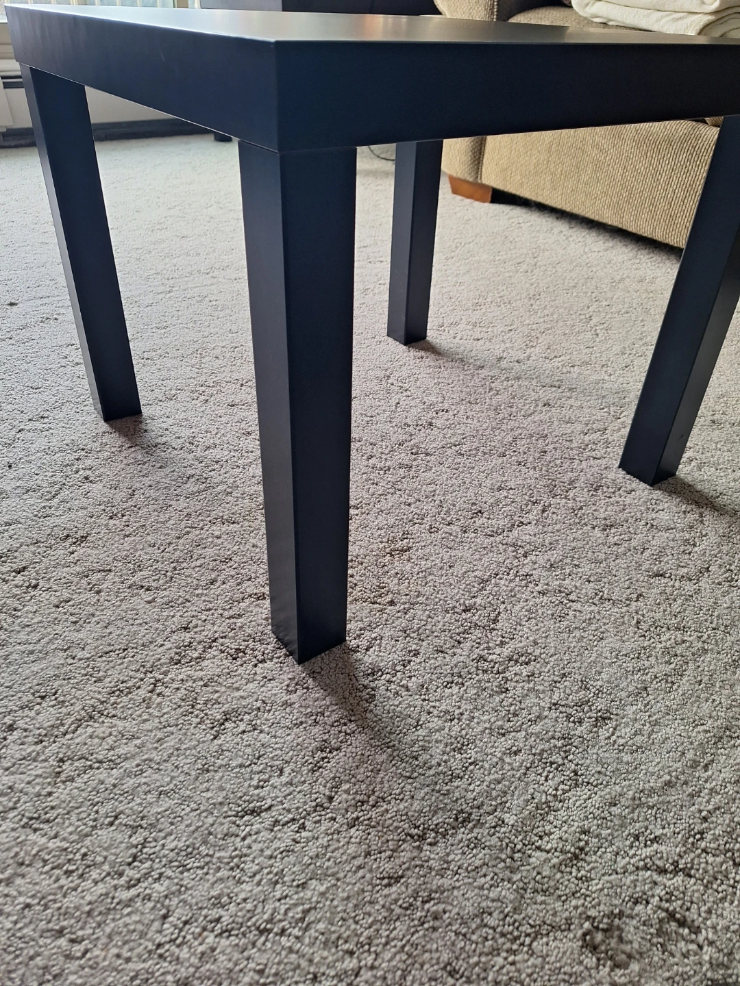 IKEA - LACK black square side coffee table - photo 3