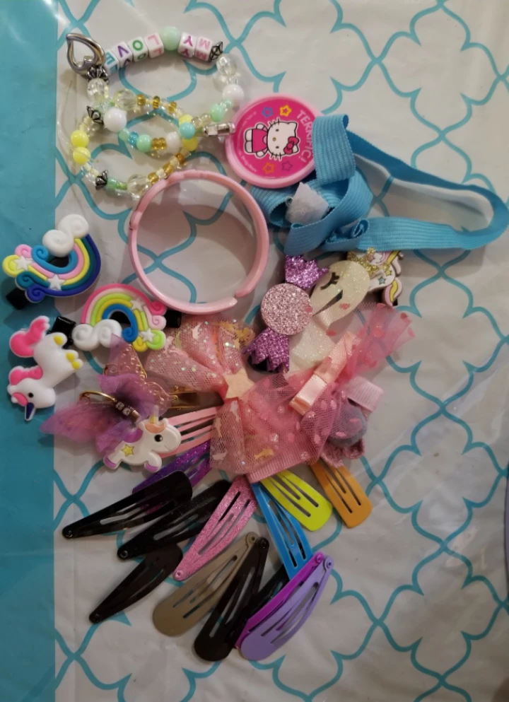 Assorted Girls Hair Accessories and Bracelets
