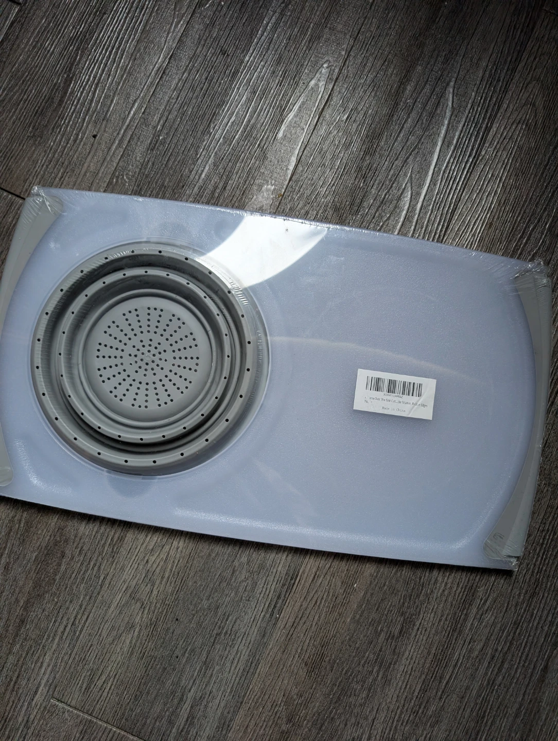 Over The Sink Collapsible Strainer with Rubber Edges