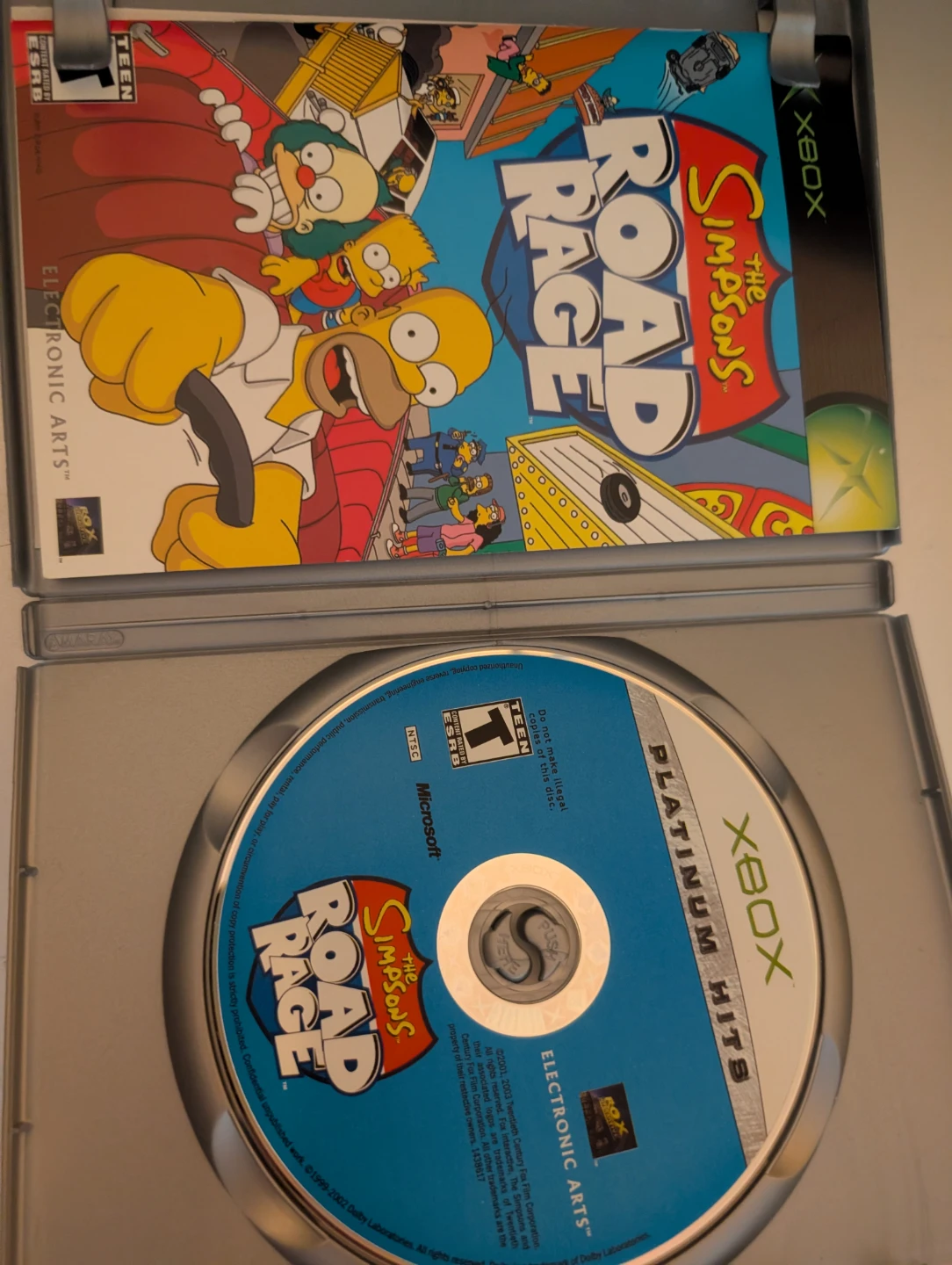The Simpsons Road Rage Xbox Platinum Hits Game - photo 2