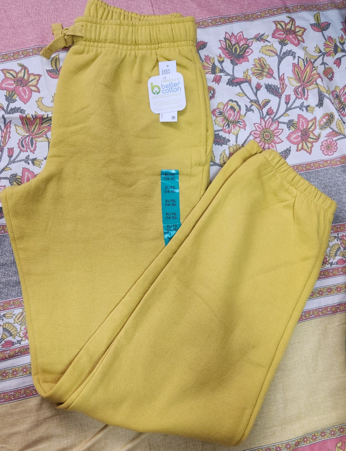 Yellow Jogger Pants XL/TG (14-16)