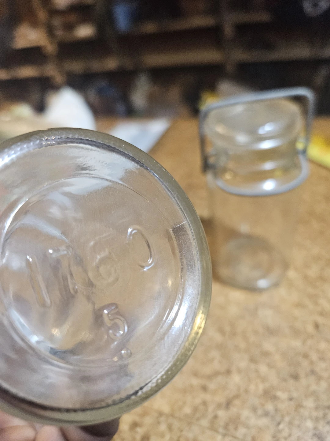 Vintage Glass Jars with Wire Bail Lids (Set of 2) - photo 4