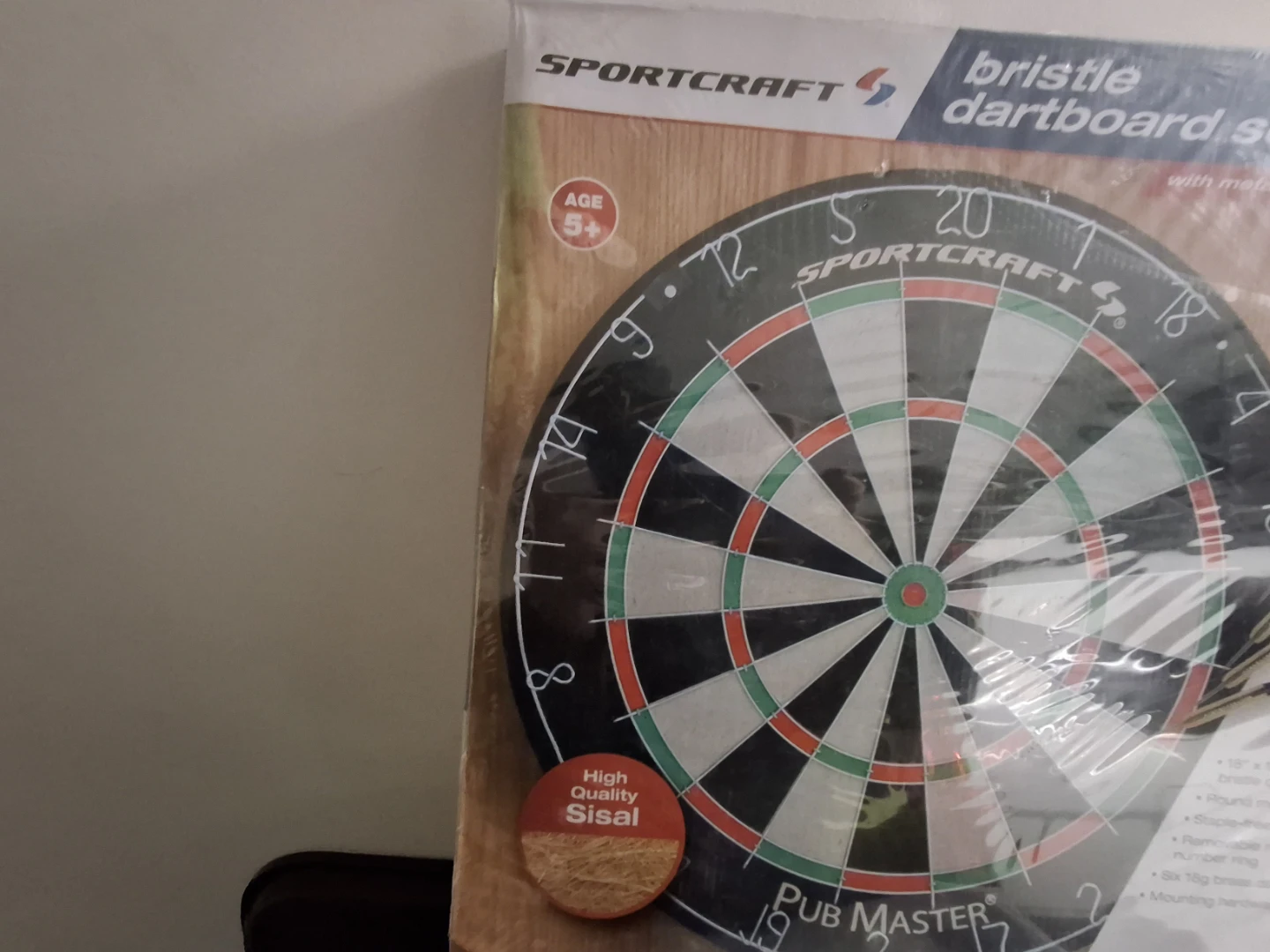 Sportcraft Bristle Dartboard Set with 6 Darts - photo 3