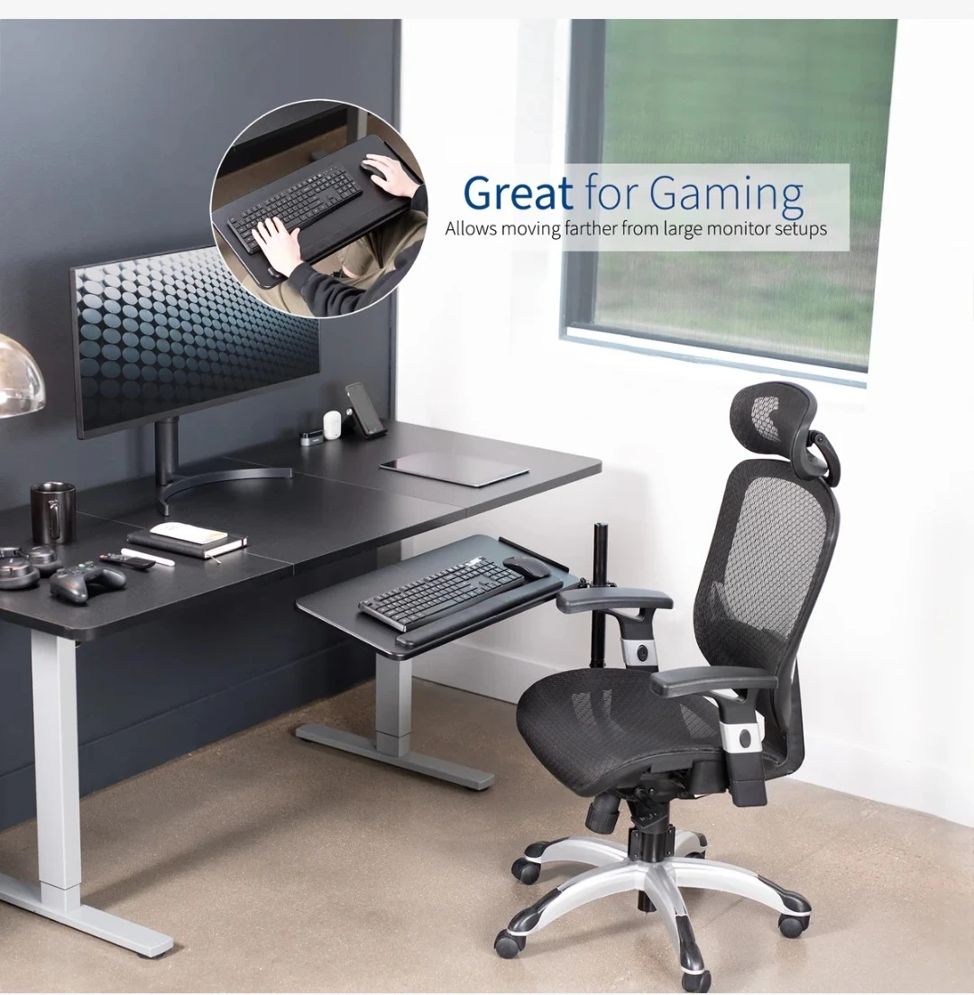 VIVO Ergonomic Chair Mount Keyboard Tray