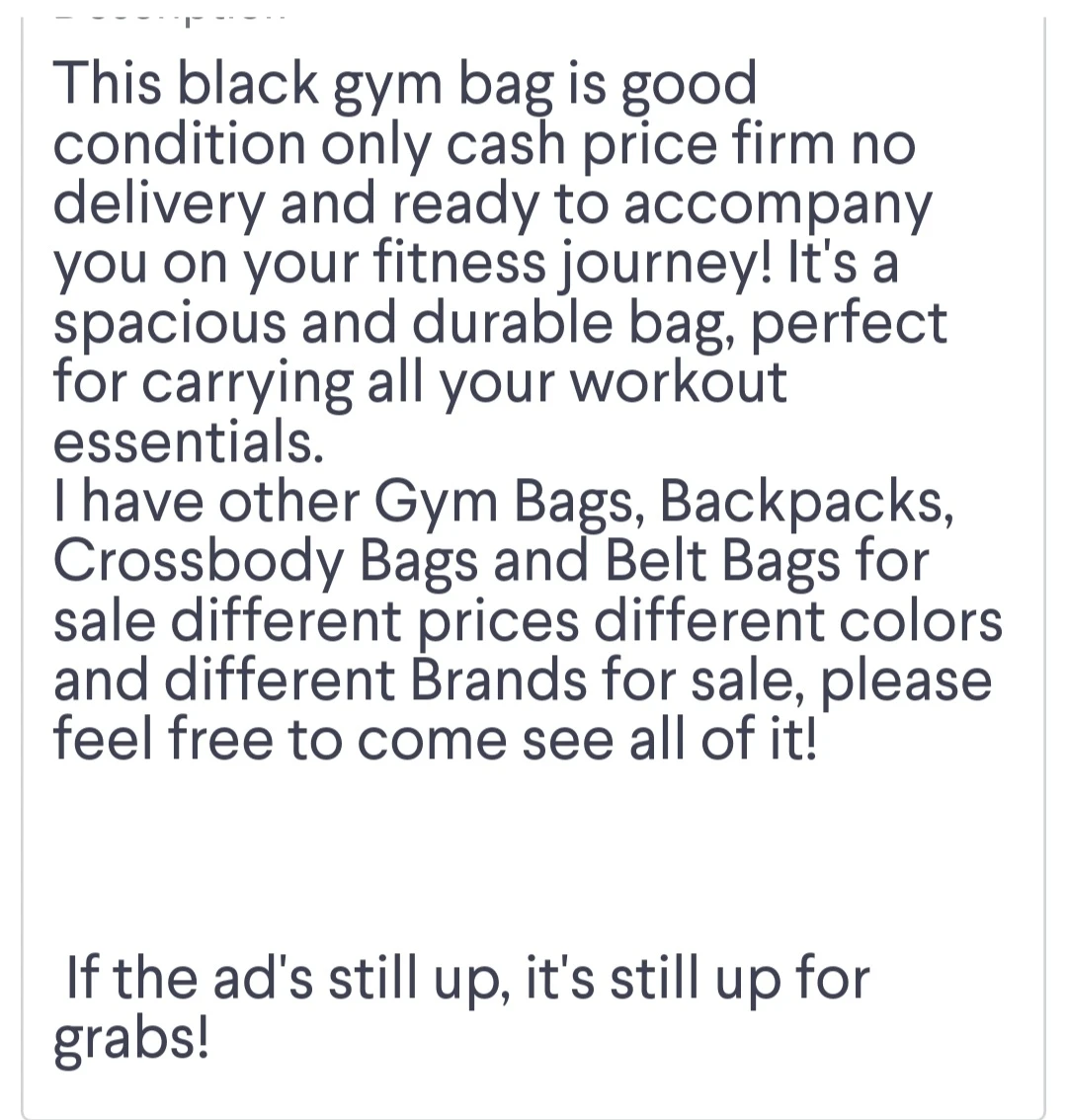 Black Gym Bag 19 Inches - photo 4
