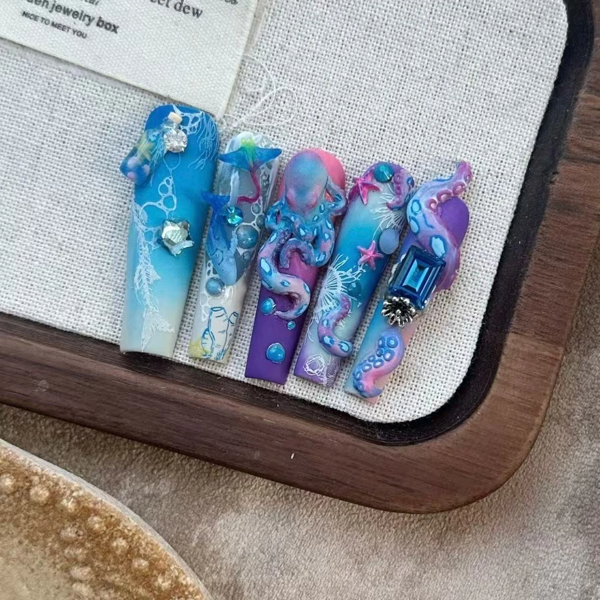 Handmade Octopus & Tentacle Press-On Nails - photo 2