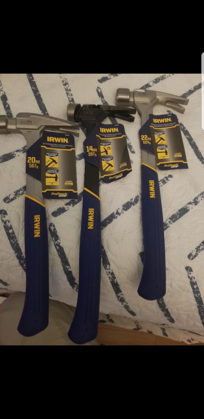 IRWIN Hammers (20oz, 14oz, 22oz)