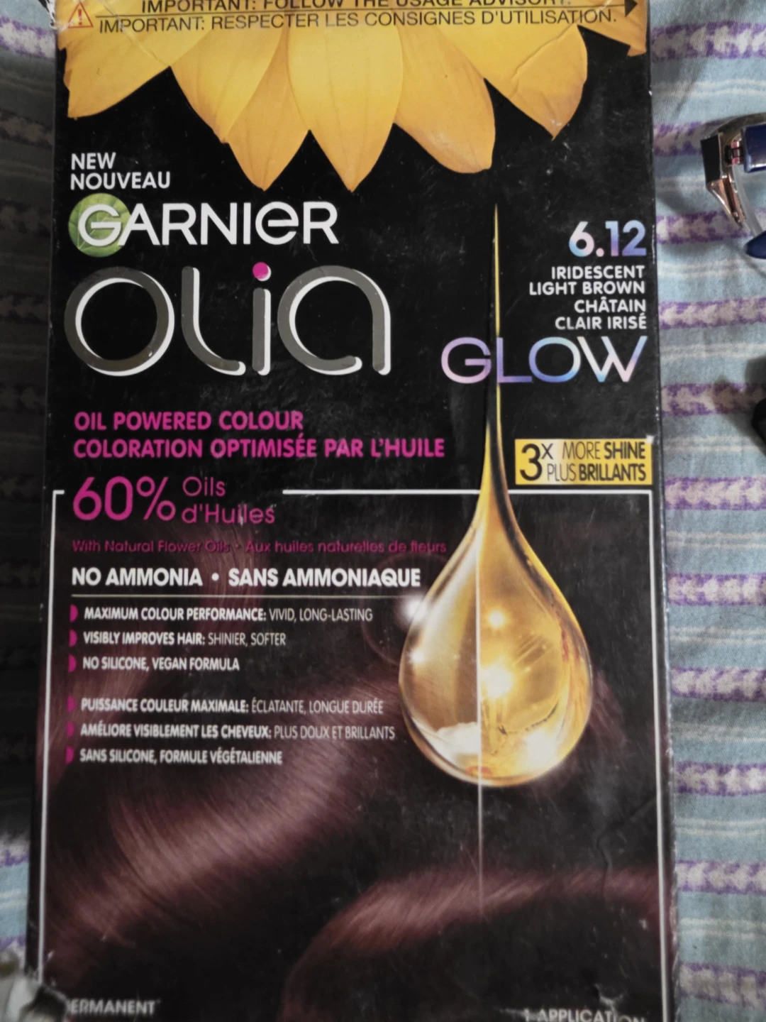 Garnier Olia 6.12 Iridescent Light Brown Hair Colour - photo 3