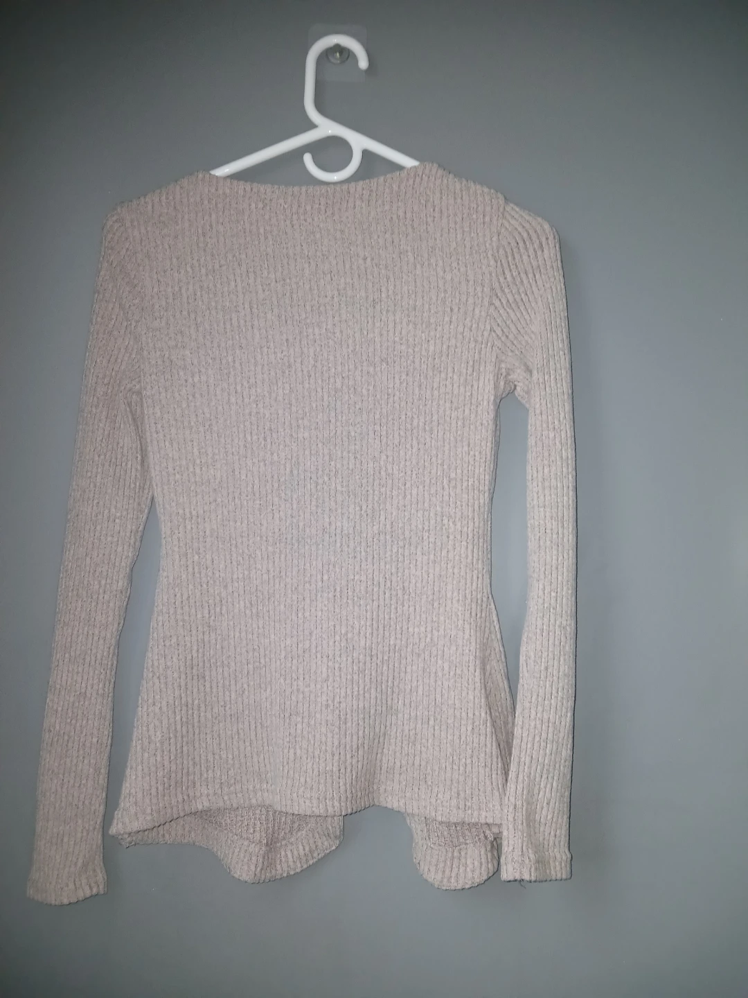 Ribbed Long Sleeve Top with Bows (shein) - photo 2