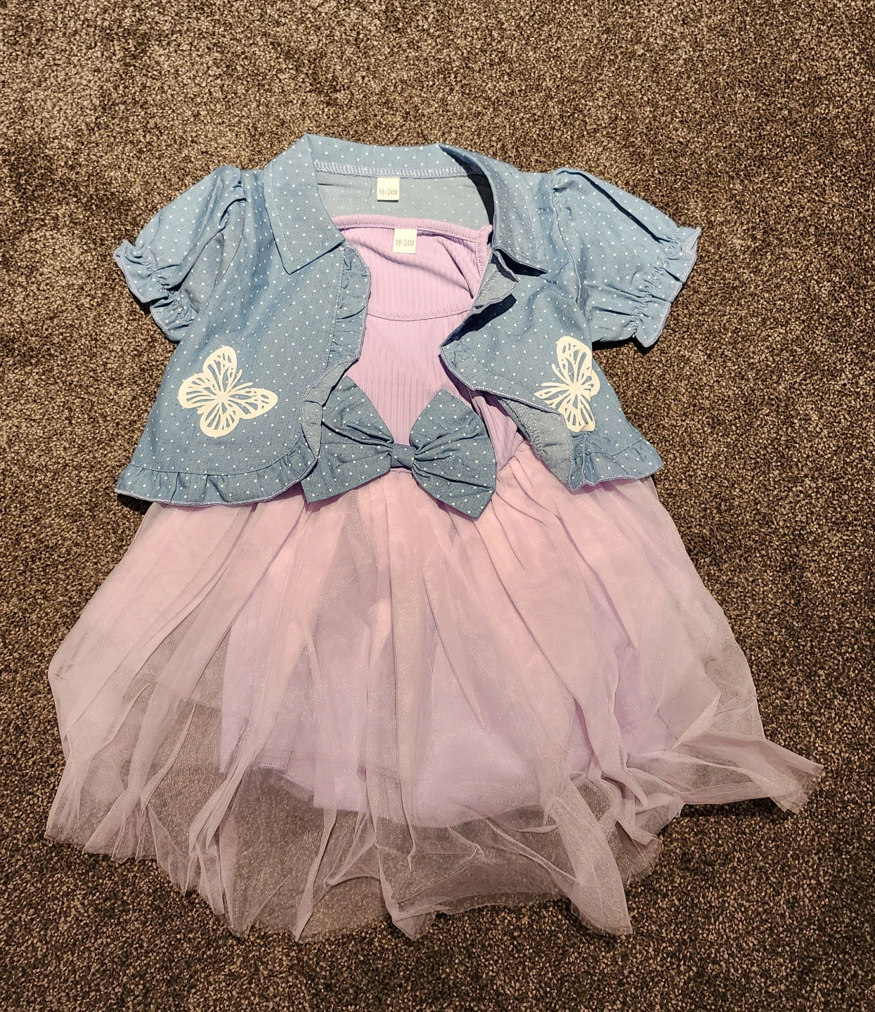 Baby Girl Dress with Jacket - 18-24M