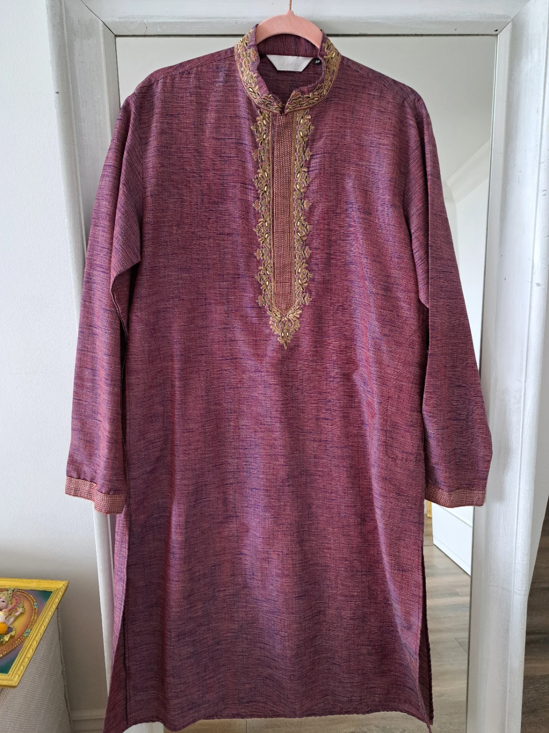 Men's Embroidered Kurta Pajama Set - photo 2
