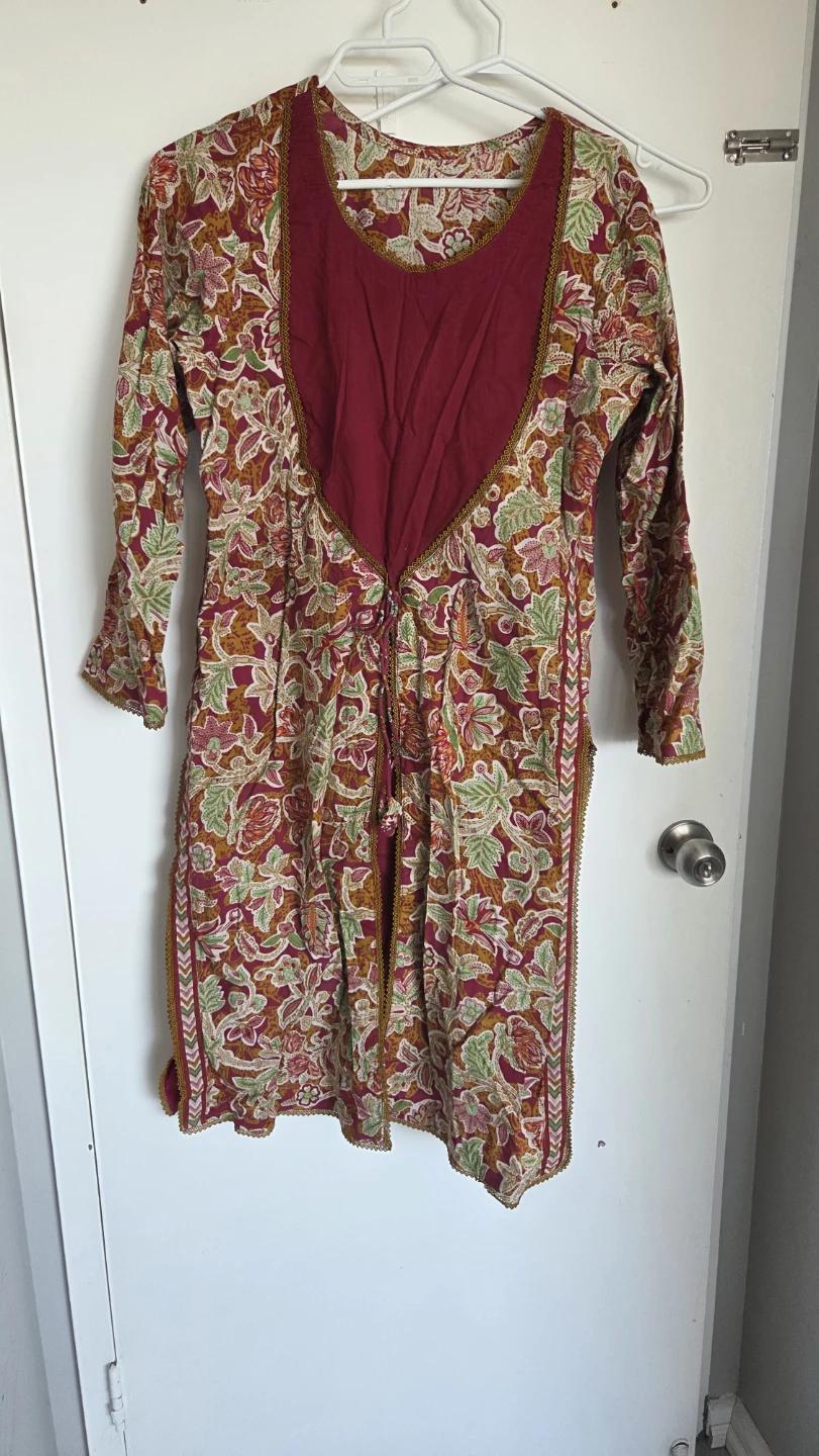 Printed Kurti and Pants Set Lawn size L-XL