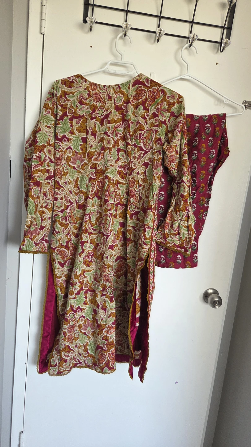 Printed Kurti and Pants Set Lawn size L-XL - photo 3