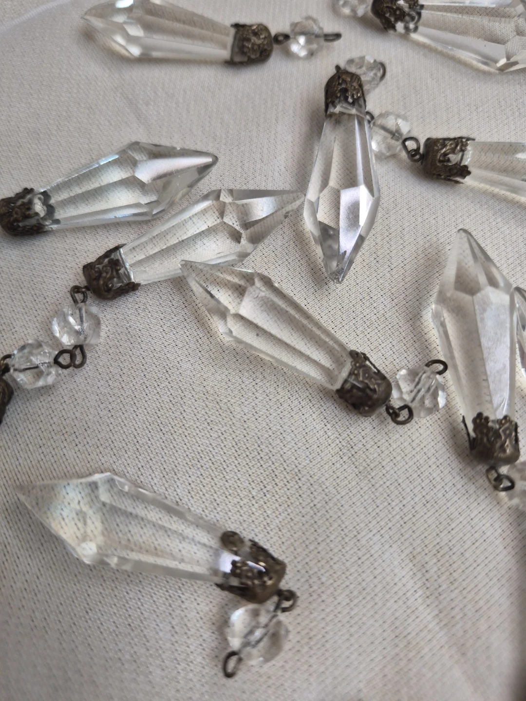 Lot of 16 Glass Hanging Crystals - photo 2