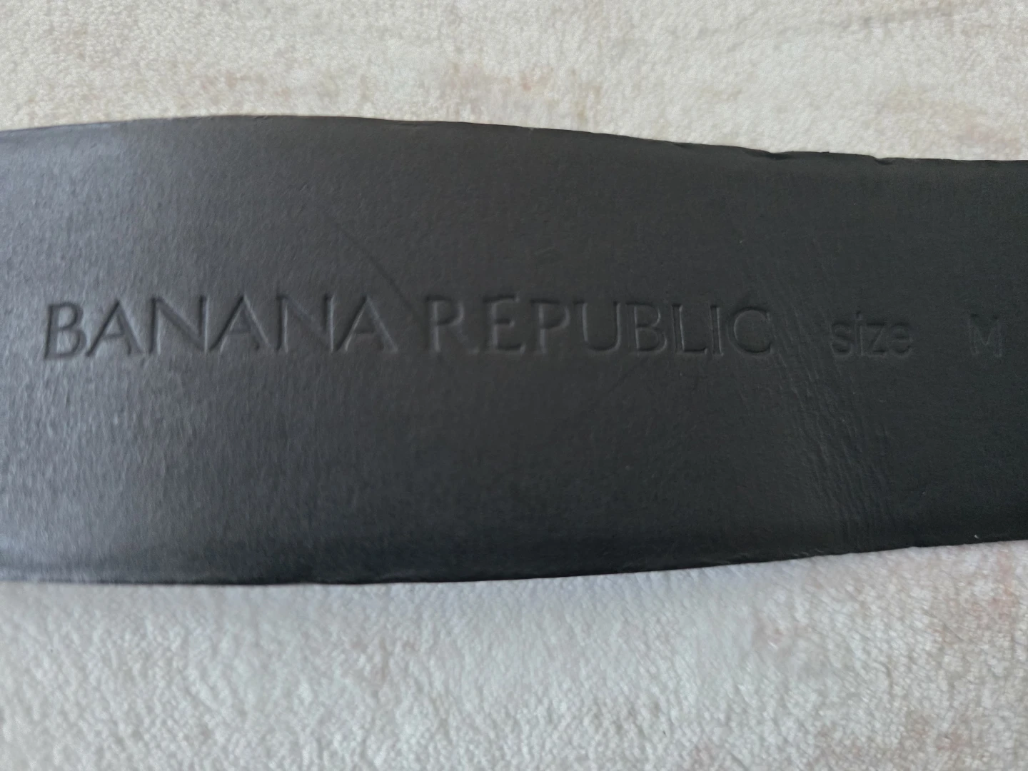 Banana Republic Black Faux Snakeskin Belt with Gold Buckle - photo 4